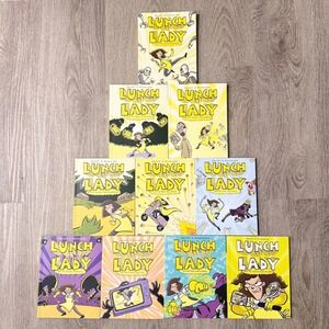Lunch Lady Graphic Novel Complete Set Books 1-10 Jarrett J Krosoczka Paperback